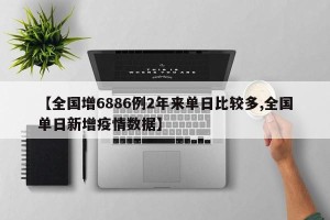 【全国增6886例2年来单日比较多,全国单日新增疫情数据】