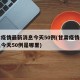 甘肃疫情最新消息今天50例(甘肃疫情最新消息今天50例是哪里)