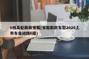 6档高配新款宝骏(宝骏新款车型2020上市车自动挡6座)
