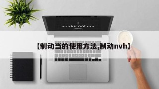【制动当的使用方法,制动nvh】